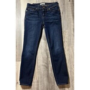 MADEWELL Size 27 Skinny Skinny Jean Distressed Dark Wash